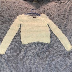 White and cream sweater